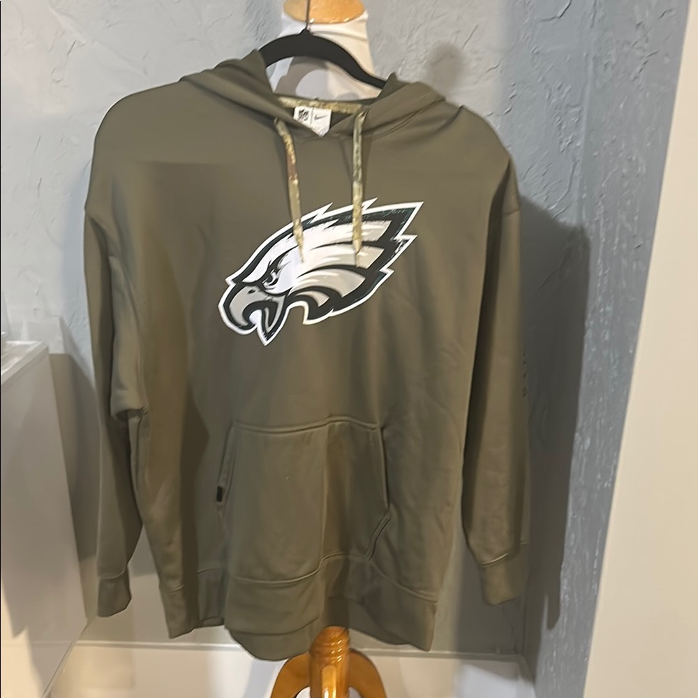 NFL Green Sweatshirt with Eagles Logo